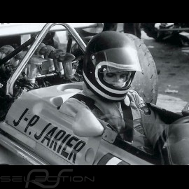 Leather jacket Jean-Pierre Jarier F1 Team Black - men