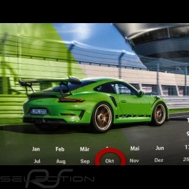 Porsche Kalender 911 GT3 RS Perpetual Metall zum Aufstellen / Aufhängen WAXL5000050