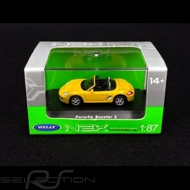 Porsche Boxster S Yellow 1/87 Welly 73118SW