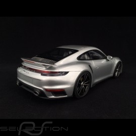 Porsche 911 Turbo S type 992 GT Silber Grau Metallic 2020 1/18 Minichamps WAP02117A0L001