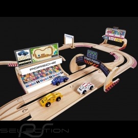 Porsche Racing 600 cm Rennstrecke aus Holz mit 3 Autos und Zubehör Eichhorn 109475855