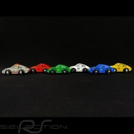 Set von 6 Porsche 911 Holzautos für Porsche Racing Rennstrecke Eichhorn 109475861