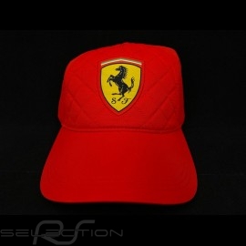 Ferrari cap quilted red