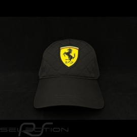 Ferrari cap gesteppt schwarz
