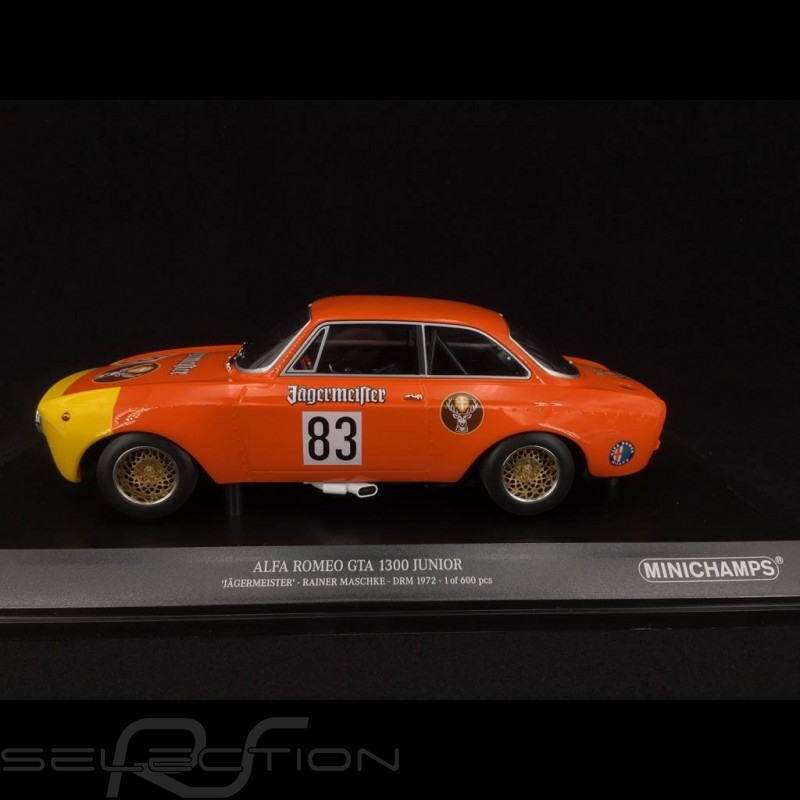Alfa Romeo 1300 GTA Junior Jägermeister n° 83 DRM 1972 1/18