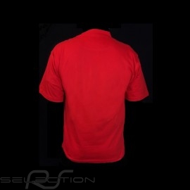 T-shirt Ferrari silber logo rot Herren