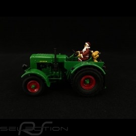 Deutz F3 tractor with coupling and Santa Claus 2020 Christmas Edition: contains 1/32 Schuco 450782300