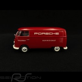 VW Transporter T1 van Porsche racing service 1963 red 1/32 Schuco 450785300