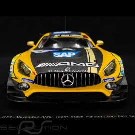 Mercedes Benz AMG GT3 Black Falcon n° 4 24H Nürburgring 2018 1/18 Spark 18SG028