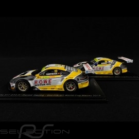 Duo Posche 911 GT3 R typ 991 n° 98 & n° 99 FIA GT World Cup Macau 2019 1/43 Spark SA210 SA211