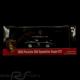 Porsche 356 Speedster Super 1958 n° 71 black 1/43 Greenlight 86538