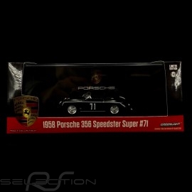 Porsche 356 Speedster Super 1958 n° 71 schwarz 1/43 Greenlight 86538