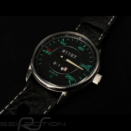 Uhr Porsche 911 Tachometer chrom Gehause / schwarz Wahl