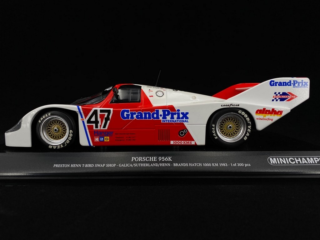 Porsche 956K n° 47 Swap Shop Brands Hatch 1000Km 1983 1/18