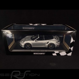 Porsche 911 Turbo S Cabriolet type 992 GT Silber 2020 1/18 Minichamps 155069082