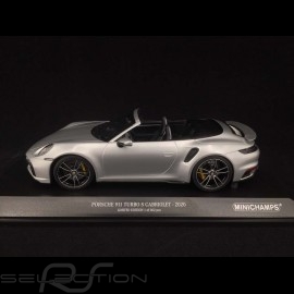 Porsche 911 Turbo S Cabriolet type 992 GT Silber 2020 1/18 Minichamps 155069082