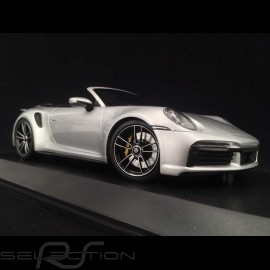 Porsche 911 Turbo S Cabriolet type 992 GT Silber 2020 1/18 Minichamps 155069082