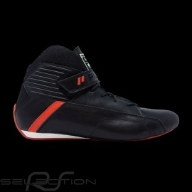 Pilotenschuh Piloti Pinnacle FIA Schwarz Leder Boot - Herren