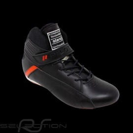Pilotenschuh Piloti Pinnacle FIA Schwarz Leder Boot - Herren
