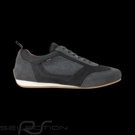 Sneaker Piloti Sport Fahrschuh 24h Le Mans Schiefer grau Leder - Herren