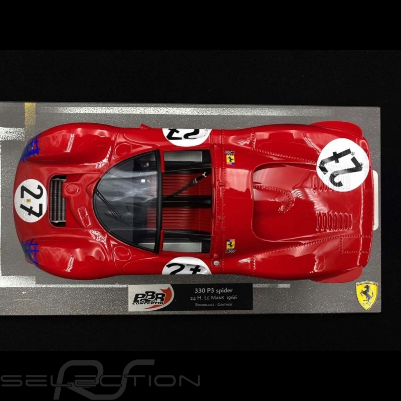 Ferrari 330 P3 24H Le Mans 1966 Finish Line 1/18 BBR Models BBRC1849ADIRTY  - Elfershop