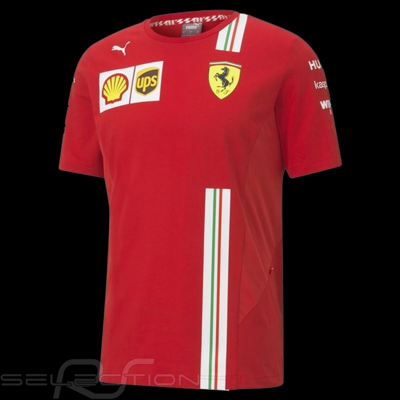 opadgående ventil Alvorlig Ferrari t-shirt Red Ferrari Team by Puma Collection - men - Elfershop