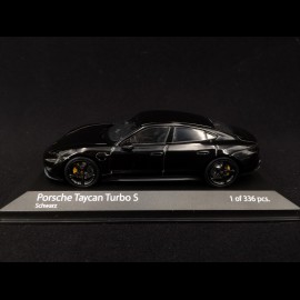 Porsche Taycan Turbo S black 1/43 Minichamps 410068470