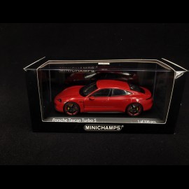 Porsche Taycan Turbo S carmin red 1/43 Minichamps 410068472