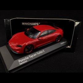 Porsche Taycan Turbo S carmin red 1/43 Minichamps 410068472