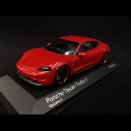 Porsche Taycan Turbo S carmin red 1/43 Minichamps 410068472