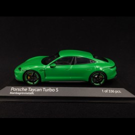 Porsche Taycan Turbo S python green 1/43 Minichamps 410068471