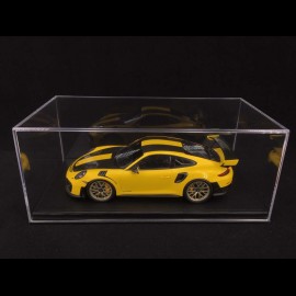 1/18 showcase for Porsche model black leatherette premium quality