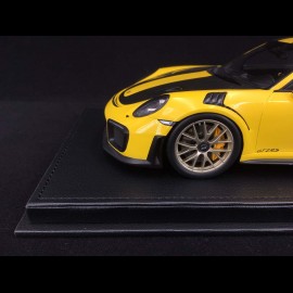 1/18 Vitrine für Porsche Modelle Boden Kunstleder schwarz premium quality