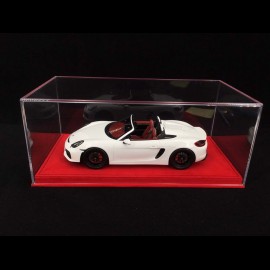 1/18 showcase for Porsche model red alcantara premium quality