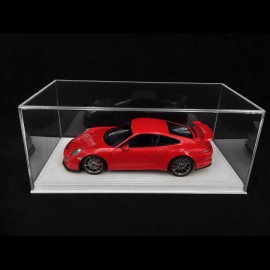 1/18 Vitrine für Porsche Modelle Boden Alcantara Beige premium quality