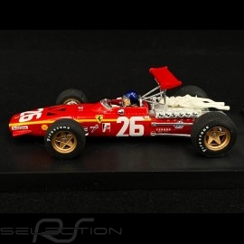 Ferrari 312 F1 Sieger Grand Prix France 1968 n° 26 mit Fahrer Jacky Ickx 1/43 Brumm R171-CH