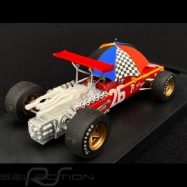 Ferrari 312 F1 Sieger Grand Prix France 1968 n° 26 mit Fahrer Jacky Ickx und Regenschirm 1/43 Brumm R171-CHU