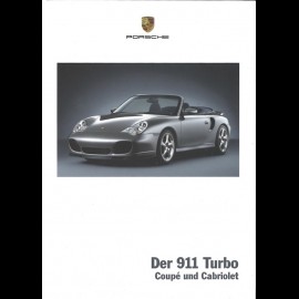 Porsche Broschüre The 911 Turbo Coupé and Cabriolet 07/2003 in Englisch WVK21182004