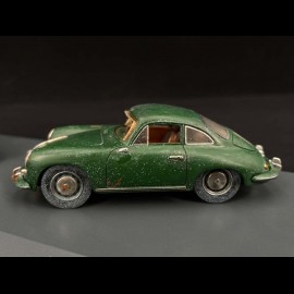 Set Porsche 356 C Scheunenfund und restauriert 1964 Irishgrün 1/43 Schuco 10051