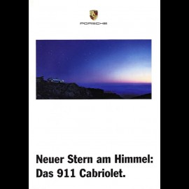 Porsche Broschüre Das 911 Cabriolet 1998 in Deutsch WVK157510