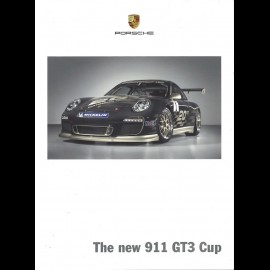 Porsche Broschüre The new 911 GT3 Cup 08/2009 in Englisch