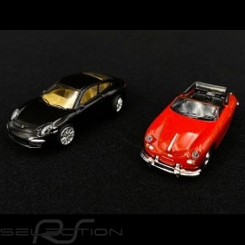 Porsche 356 & Porsche 911 (991) set von 2 Magnetautos 1/87 Schuco 452490300