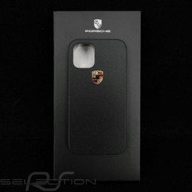 Porsche Hülle für iPhone 12 Mini (5.4") Schwarz Leder WAP0300140MSOC
