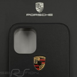 Porsche Hülle für iPhone 12 Mini (5.4") Schwarz Leder WAP0300140MSOC