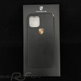 Porsche hard case for iPhone 12 Pro (6.1") Black Leather WAP0300150MSOC