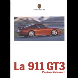Porsche Broschüre La 911 type 996 GT3 Passione Motosport 02/1999 in Italienisch WVK16264099