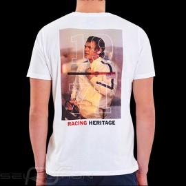 Steve McQueen T-shirt Le Mans Racing Heritage 1971 White - Men
