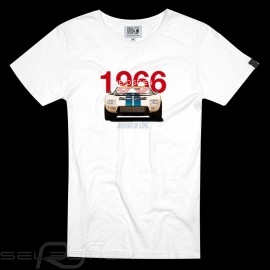 Ford GT40 Le Mans 1966 T-Shirt Racing is life Weiß - Herren