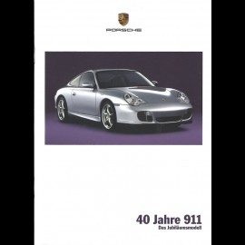 Porsche Brochure 40 Jahre 911 type 996 Das Jubiläumsmodell 05/2003 in german WVK20771004