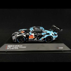 Porsche 911 GT3 RSR type 991 Dempsey Proton Racing n° 77 24H Le Mans 2018 1/43 IXO LE43024